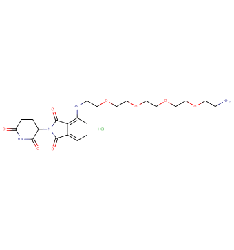 Pomalidomide-PEG4-C2-amine HCl