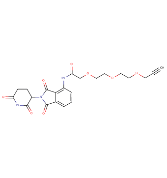Pomalidomide-acetamido-O-PEG2-propargyl