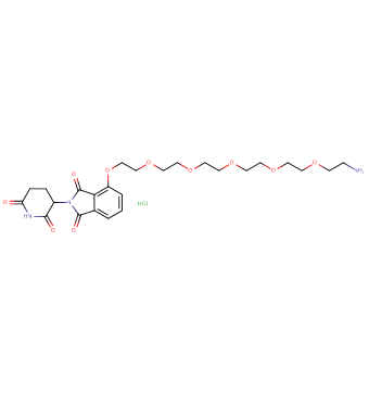 Thalidomide-O-PEG5-C2-amine HCl