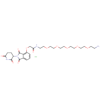 Thalidomide-O-acetamido-PEG5-C2-amine HCl