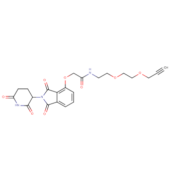 Thalidomide-O-acetamido-PEG2-propargyl
