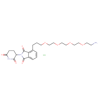 Thalidomide-C3-O-PEG3-C2-amine HCl