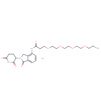 Lenalidomide-CO-PEG4-C2-amine HCl