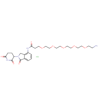 Lenalidomide-CO-PEG5-C2-amine HCl