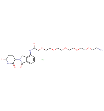 Lenalidomide-acetamido-O-PEG4-C2-amine HCl