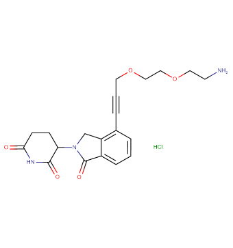 Phthalimidinoglutarimide-propargyl-O-PEG1-C2-amine HCl