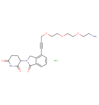 Phthalimidinoglutarimide-propargyl-O-PEG2-C2-amine HCl