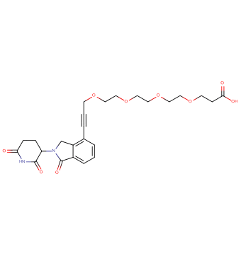 Phthalimidinoglutarimide-propargyl-O-PEG3-C2-acid