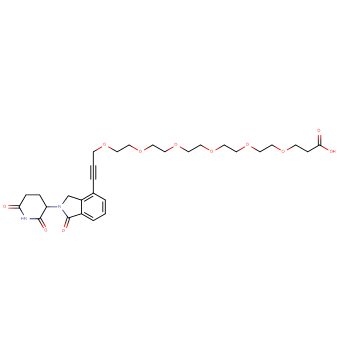 Phthalimidinoglutarimide-propargyl-O-PEG5-C2-acid