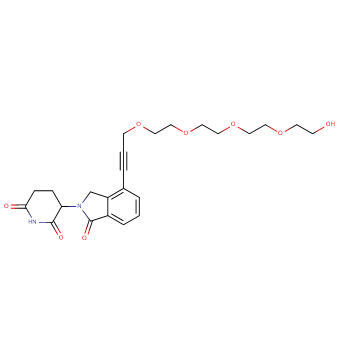 Phthalimidinoglutarimide-propargyl-PEG4-OH