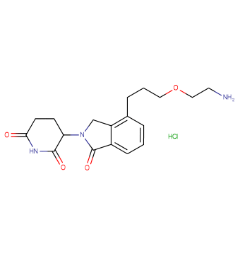 Phthalimidinoglutarimide-C3-O-C2-amine HCl