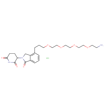 Phthalimidinoglutarimide-C3-O-PEG3-C2-amine HCl