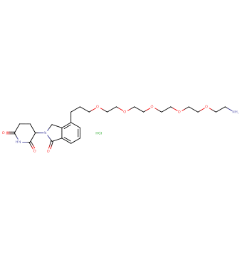 Phthalimidinoglutarimide-C3-O-PEG4-C2-amine HCl