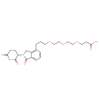 Phthalimidinoglutarimide-C3-O-PEG2-C2-acid