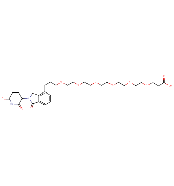 Phthalimidinoglutarimide-C3-O-PEG5-C2-acid