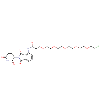Pomalidomide-CO-PEG5-C2-Cl