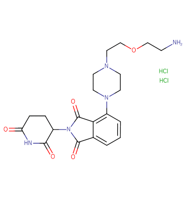 Thalidomide-4'-piperazine-PEG1-C2-amine HCl