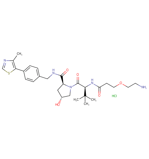 (S,R,S)-AHPC-CO-PEG1-C2-amine HCl