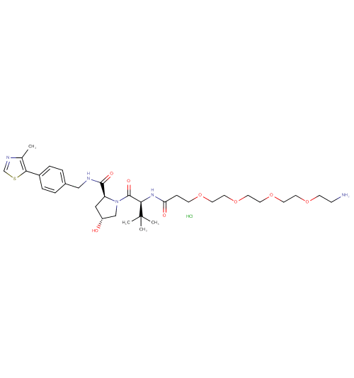 (S,R,S)-AHPC-CO-PEG4-C2-amine HCl