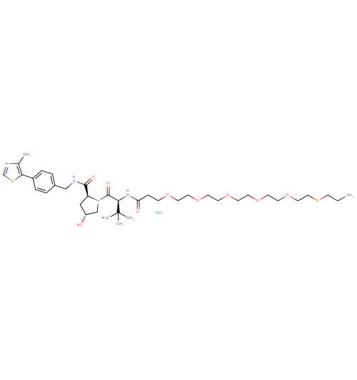 (S,R,S)-AHPC-CO-PEG6-C2-amine HCl