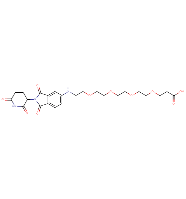 Pomalidomide-5'-PEG4-C2-acid