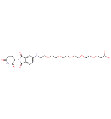 Pomalidomide-5'-PEG5-C2-acid