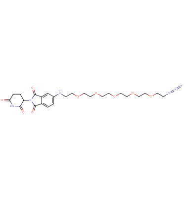 Pomalidomide-5'-PEG5-C2-azide