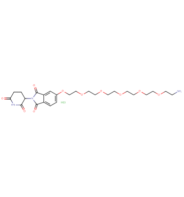 Thalidomide-5'-O-PEG5-C2-amine HCl