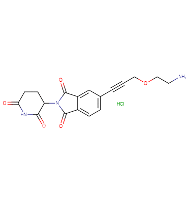 Thalidomide-5'-propargyl-PEG1-amine HCl