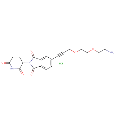 Thalidomide-5'-propargyl-PEG2-amine HCl