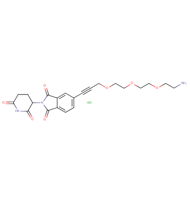 Thalidomide-5'-propargyl-PEG3-amine HCl