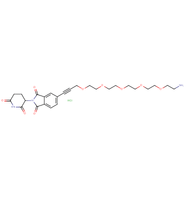 Thalidomide-5'-propargyl-PEG5-amine HCl