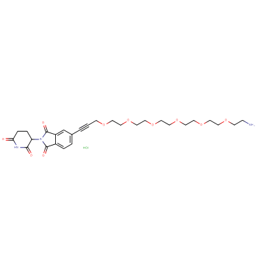 Thalidomide-5'-propargyl-PEG6-amine HCl