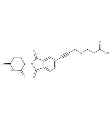 Thalidomide-5'-propargyl-PEG1-acid