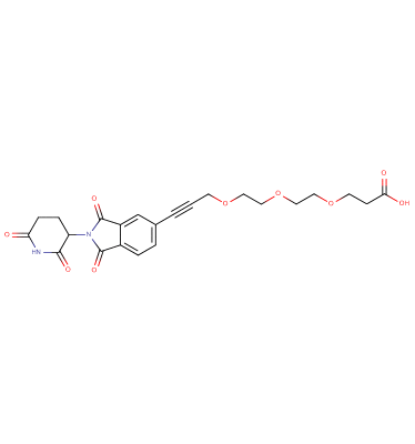 Thalidomide-5'-propargyl-PEG3-acid