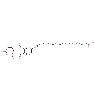 Thalidomide-5'-propargyl-PEG4-acid