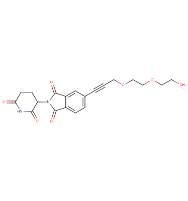 Thalidomide-5'-propargyl-PEG2-OH