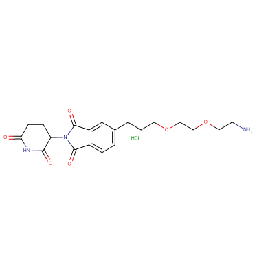 Thalidomide-5'-C3-PEG2-amine HCl