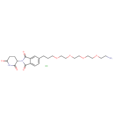 Thalidomide-5'-C3-PEG4-amine HCl