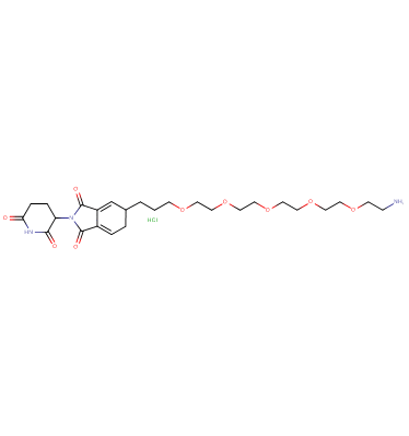 Thalidomide-5'-C3-PEG5-amine HCl