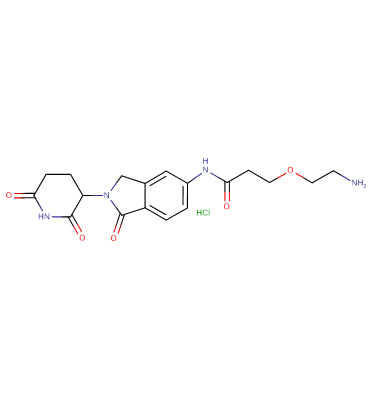 Lenalidomide-5'-CO-PEG1-C2-amine HCl