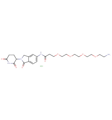Lenalidomide-5'-CO-PEG4-C2-amine HCl