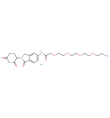Lenalidomide-5'-acetamido-O-PEG3-C2-amine HCl