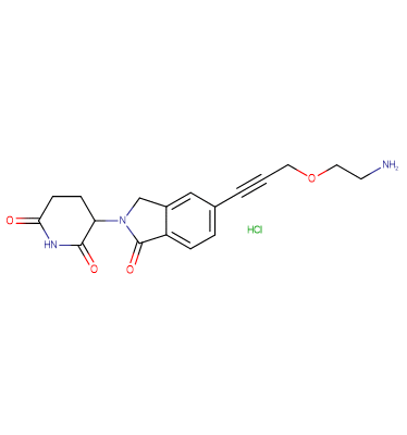 Phthalimidinoglutarimide-5'-propargyl-O-C2-amine HCl