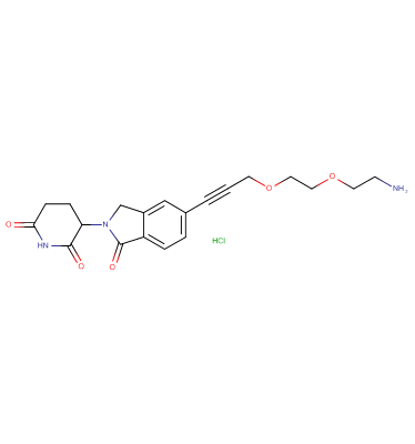 Phthalimidinoglutarimide-5'-propargyl-O-PEG1-C2-amine HCl