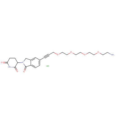 Phthalimidinoglutarimide-5'-propargyl-O-PEG3-C2-amine HCl