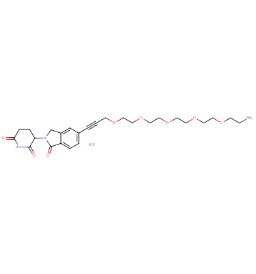 Phthalimidinoglutarimide-5'-propargyl-O-PEG4-C2-amine HCl