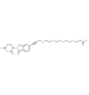 Phthalimidinoglutarimide-5'-propargyl-O-PEG3-C2-acid