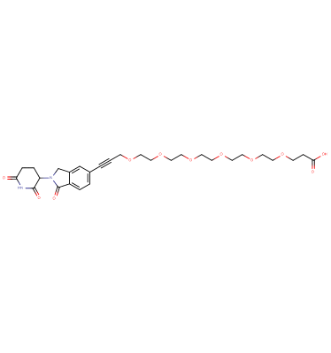 Phthalimidinoglutarimide-5-'propargyl-O-PEG5-C2-acid