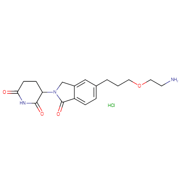 Phthalimidinoglutarimide-5'-C3-O-C2-amine HCl